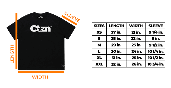 Shirt Sizing Table Guidelines