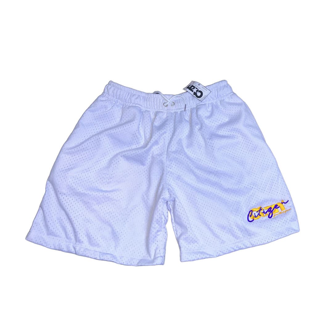 JERSEY SHORTS EMBROIDERED YELLOW/BLACK